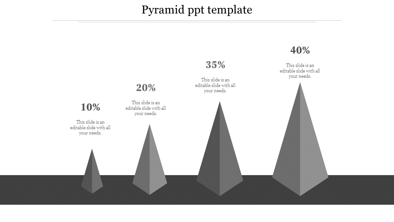 pyramid ppt template-4-Gray